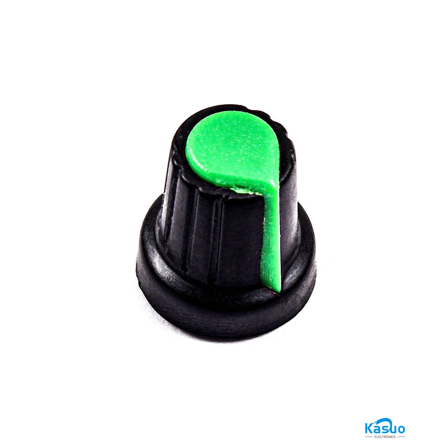 Plastic Potentiometer Knob Cap - 15mmx17mm (Green)